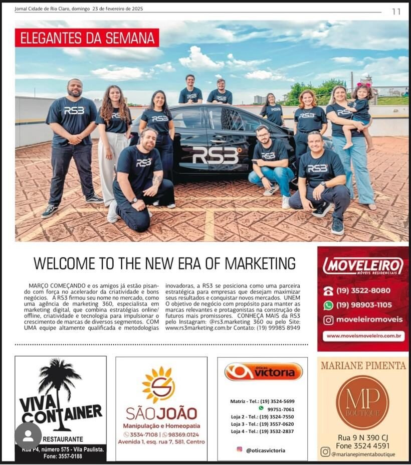 Matéria sobre a equipe RS3 no Jornal Cidade